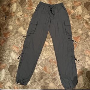 Garage Charcoal Cargo Pants for Women